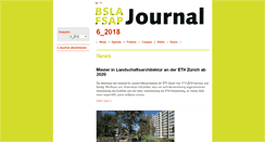 Desktop Screenshot of journal.bsla.ch